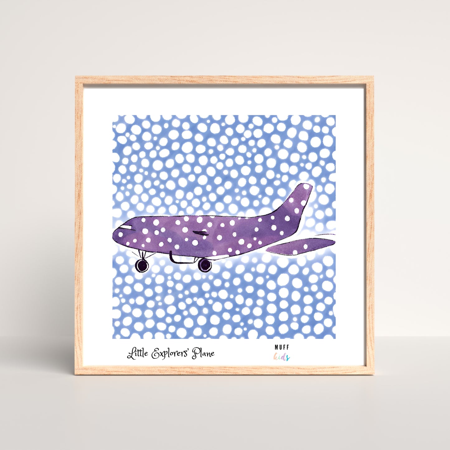 Little Explorers' Planes Art Print Poster For Kids