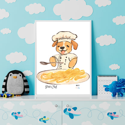 Petit Chef No.11 Art Print Tasarım Çocuk Odası Posteri