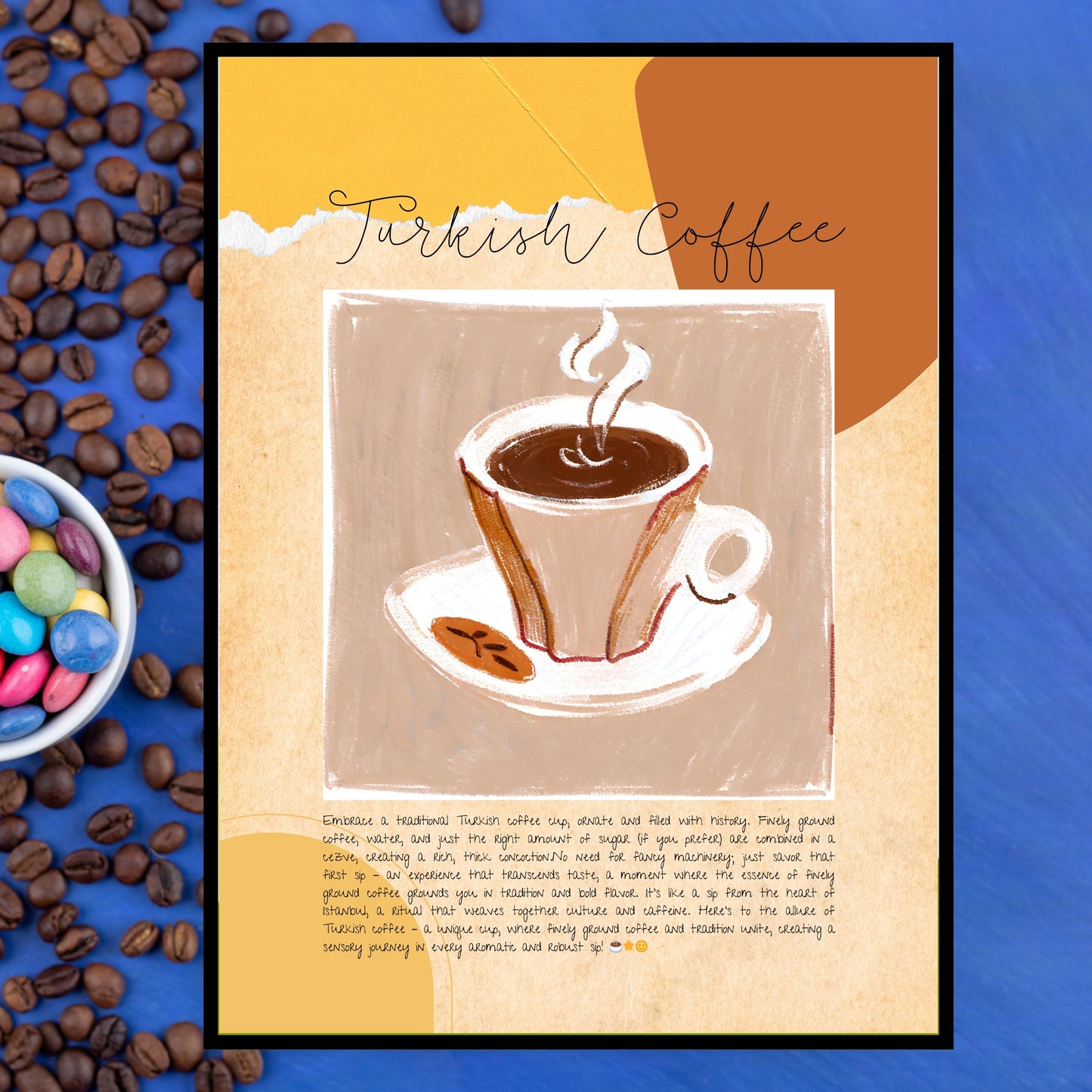 Art Print Design Poster Turkish Coffee