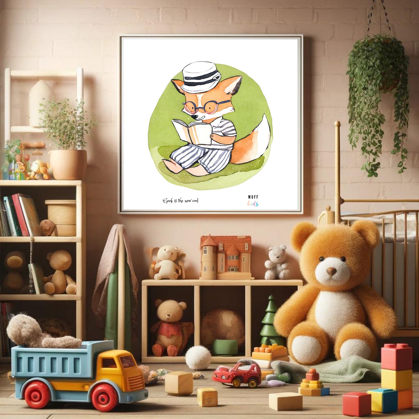 Geek Series No:5 Art Print Poster For Kids