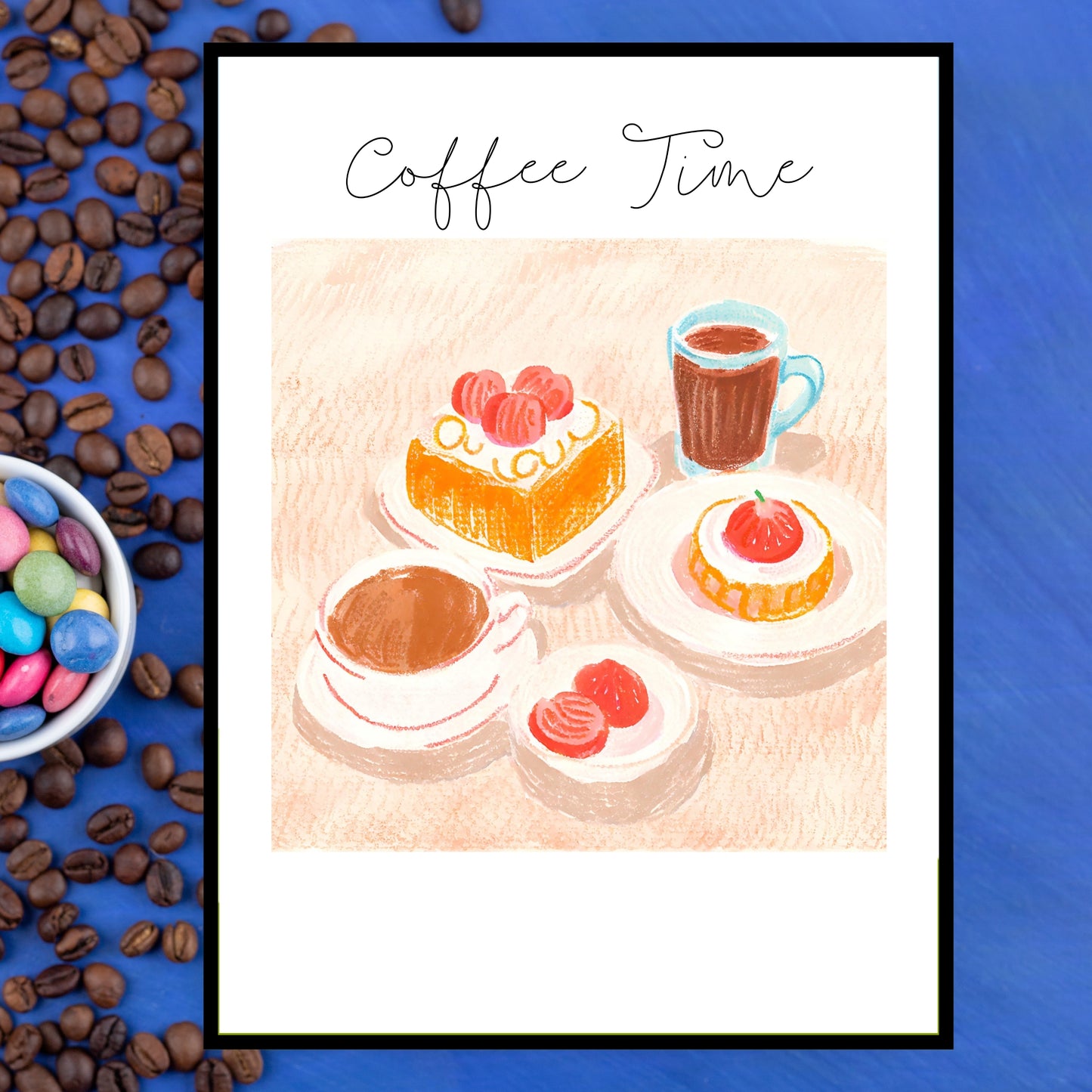 Art Print Design Poster Coffee Time No.2