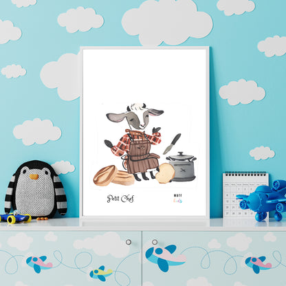 Petit Chef No.2 Art Print Tasarım Çocuk Odası Posteri