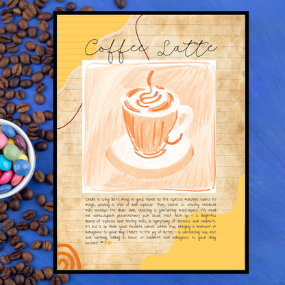 Art Print Design Poster Coffee Latte