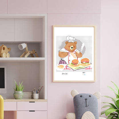 Petit Chef Art Print Poster For Kids No.14