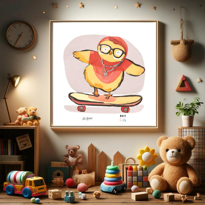 Be Active Animals No.10 Art Print Tasarım Çocuk Odası Posteri