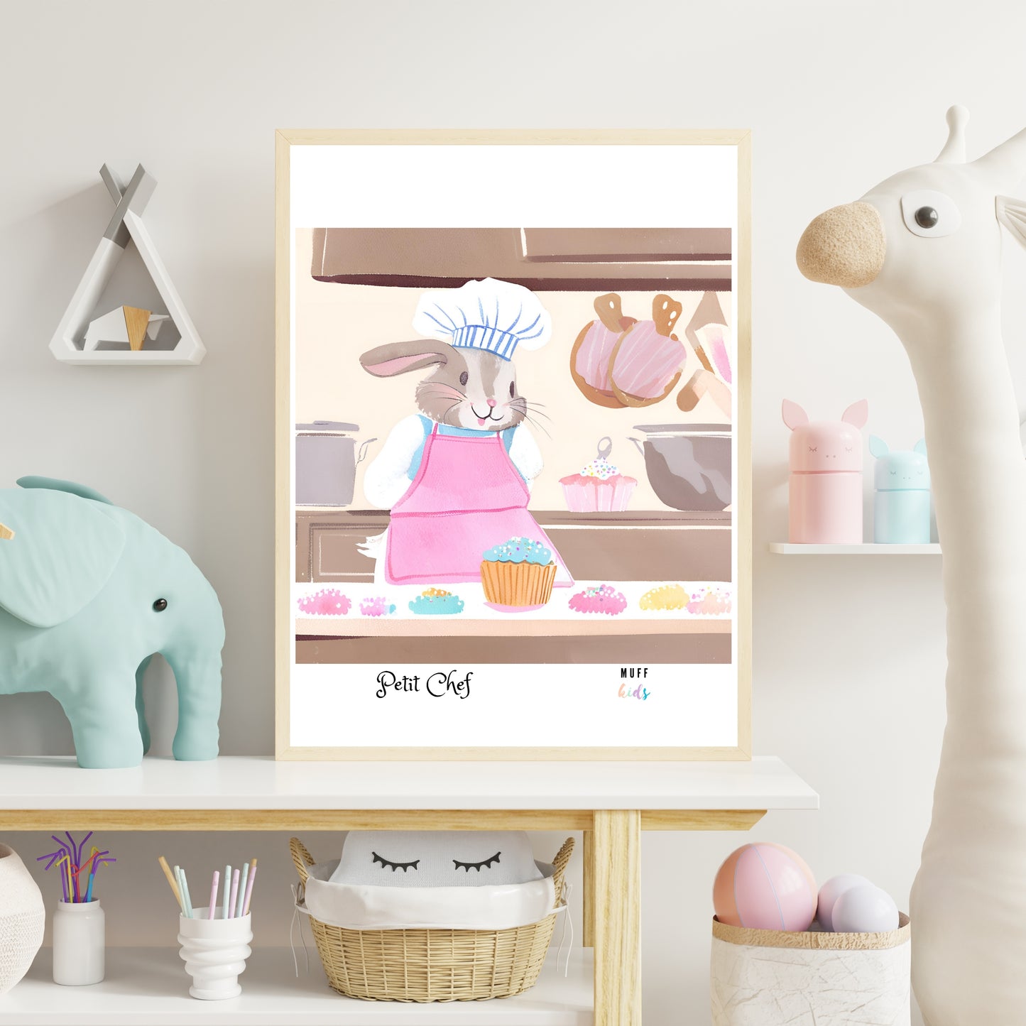 Petit Chef No.6 Art Print Tasarım Çocuk Odası Posteri