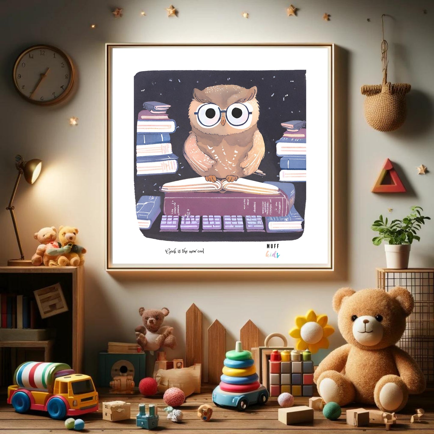 Geek Series No:13 Art Print Poster For Kids