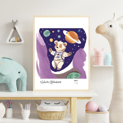 Galactic Adventurers No.13 Art Print Tasarım Çocuk Odası Posteri 