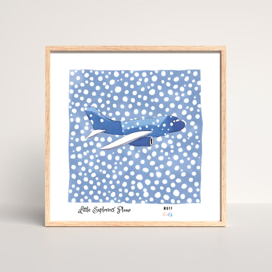 Little Explorers' Planes Art Print Poster For Kids