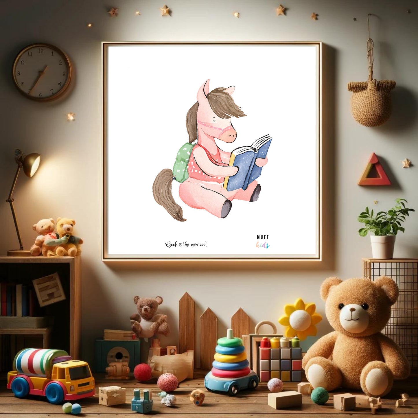 Geek Series No:1 Art Print Poster For Kids