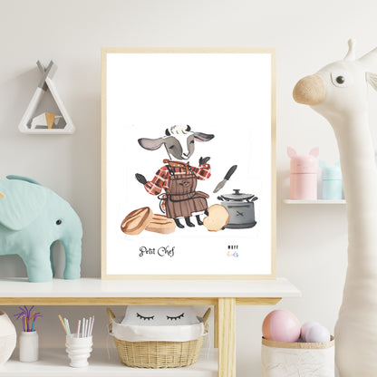 Petit Chef Art Print Poster For Kids No.2