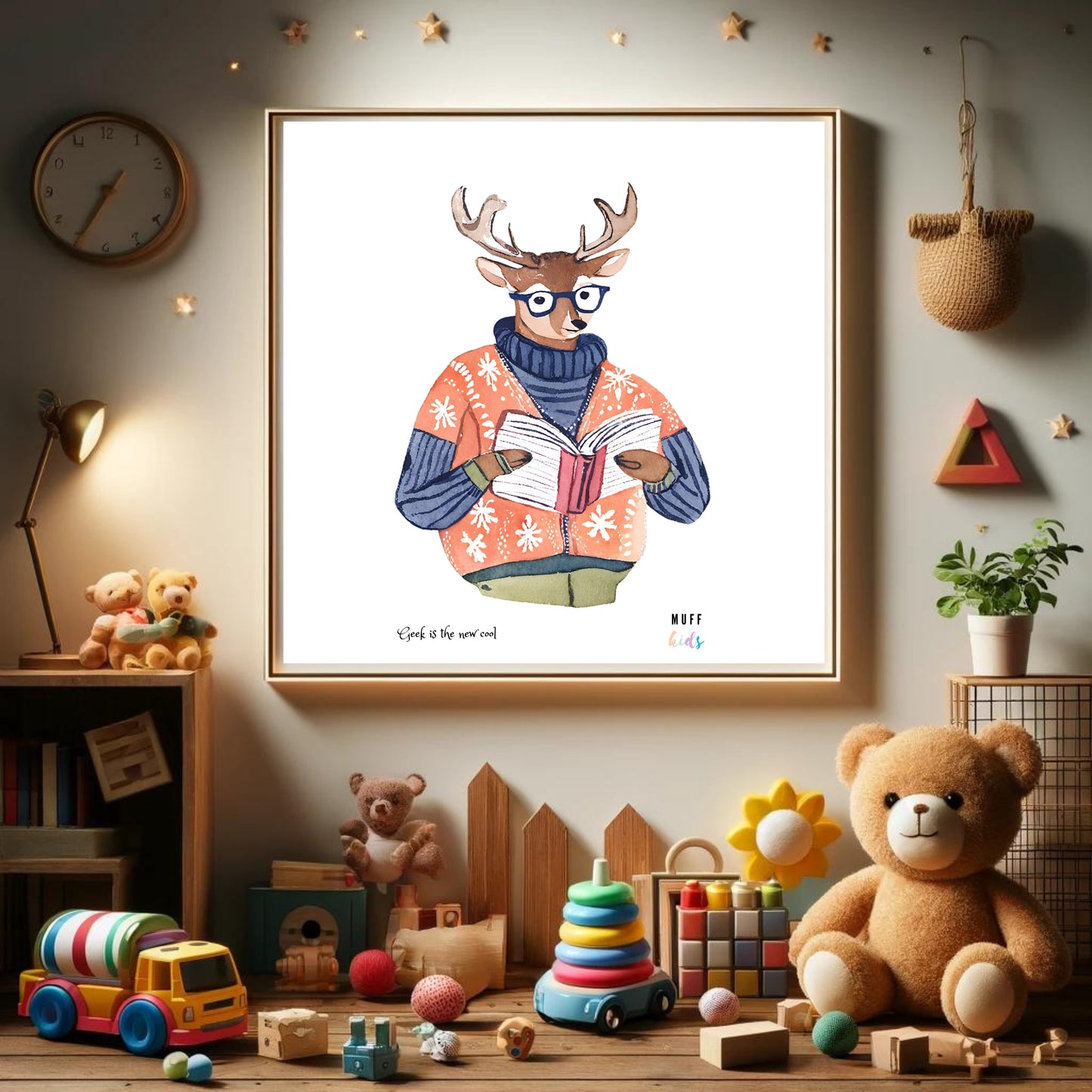 Geek Series No:10 Art Print Poster For Kids