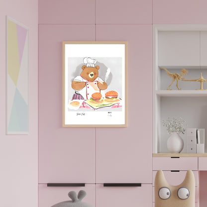 Petit Chef No.14 Art Print Tasarım Çocuk Odası Posteri