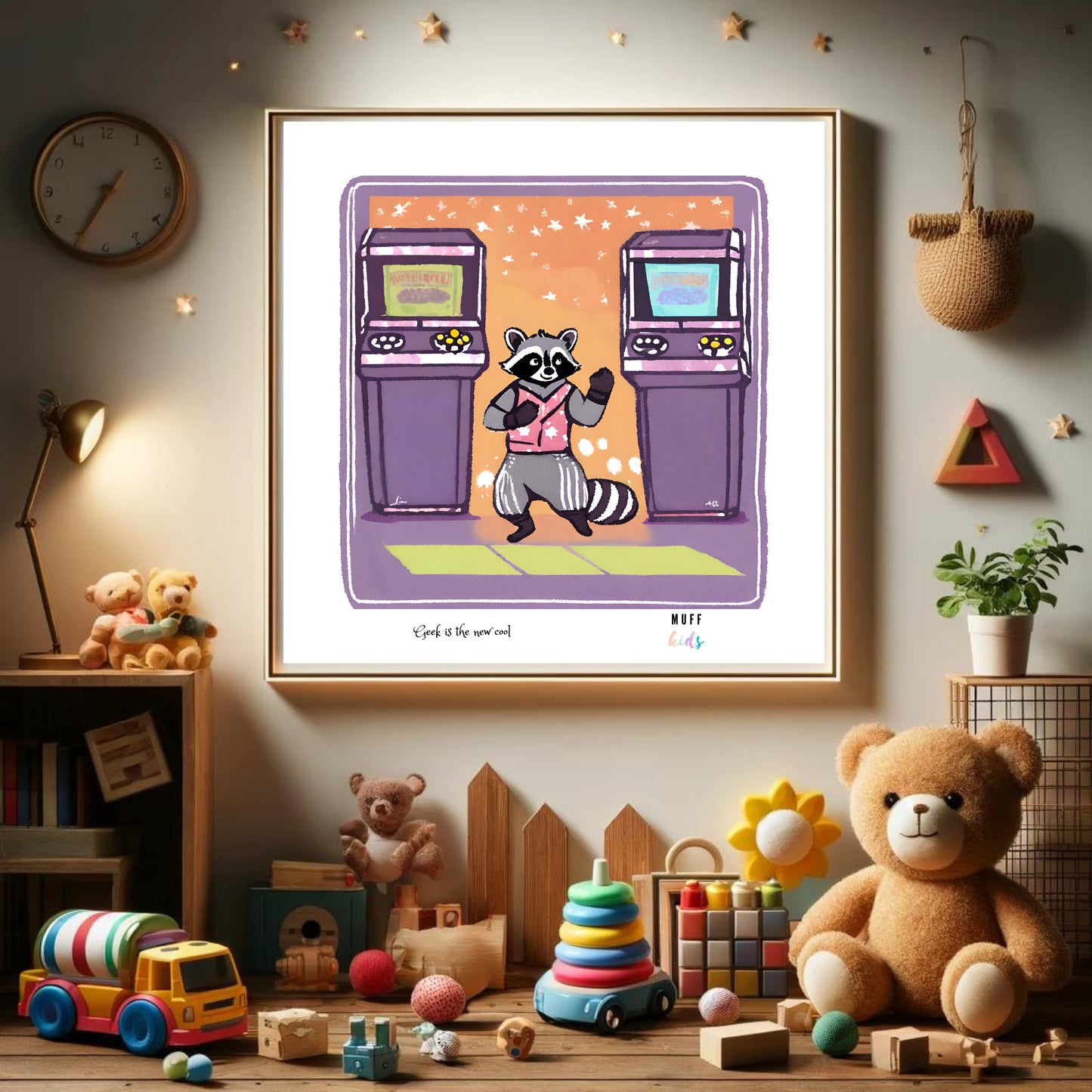 Geek Series No:12 Art Print Poster For Kids