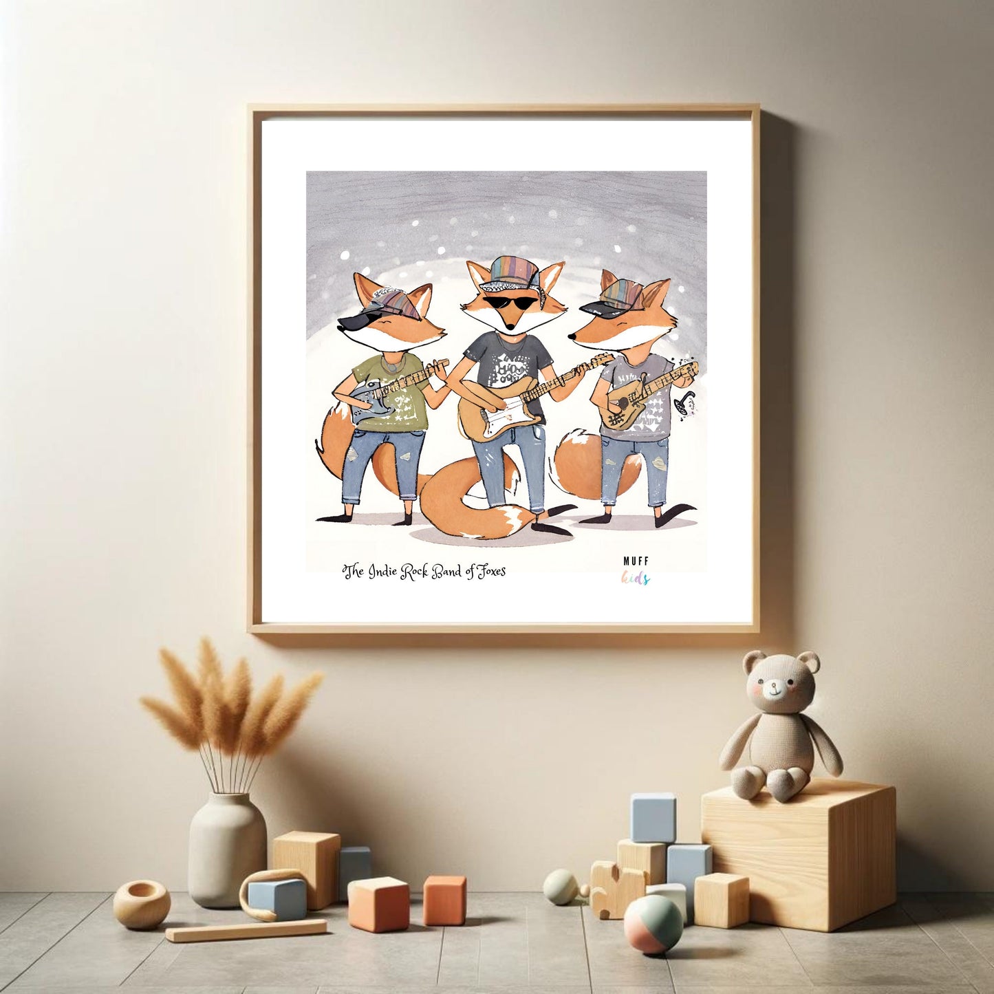 Art for Kids | Orchestra of Paws No:4 | Printable Kids Art | Educational Art Print | Digital Art Design | Instant Download