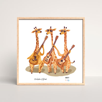 Art for Kids | Orchestra of Paws No:8 | Printable Kids Art | Educational Art Print | Digital Art Design | Instant Download