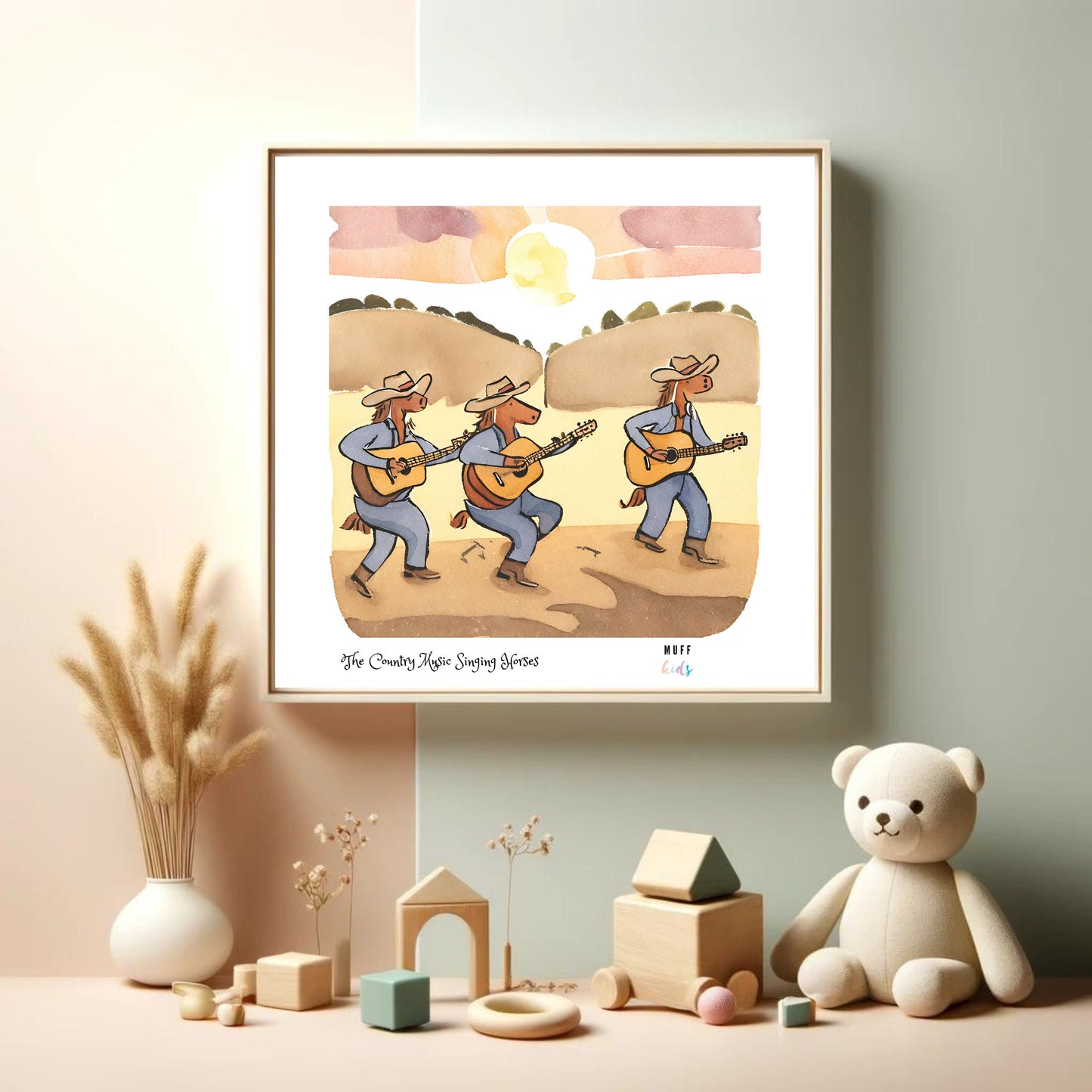 Art for Kids | Orchestra of Paws No:10 | Printable Kids Art | Educational Art Print | Digital Art Design | Instant Download