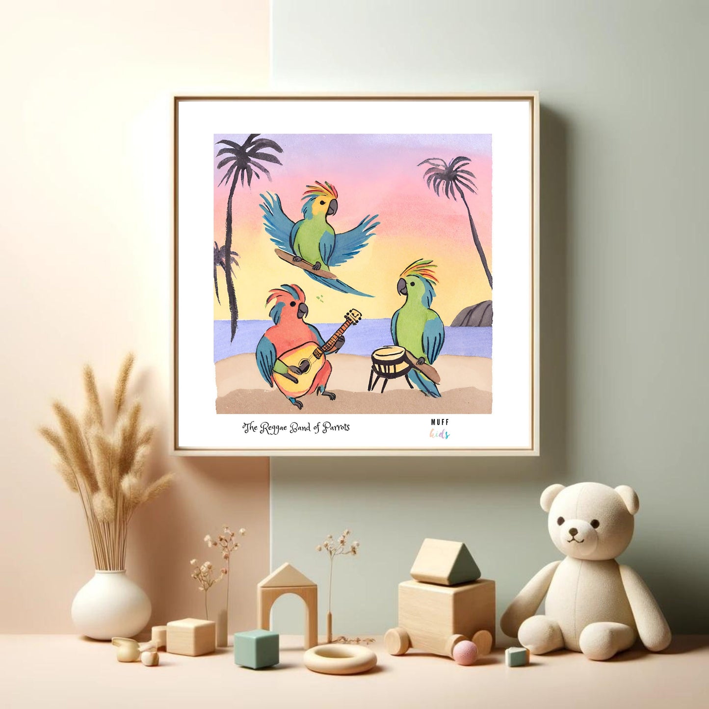 Art for Kids | Orchestra of Paws No:17 | Printable Kids Art | Educational Art Print | Digital Art Design | Instant Download