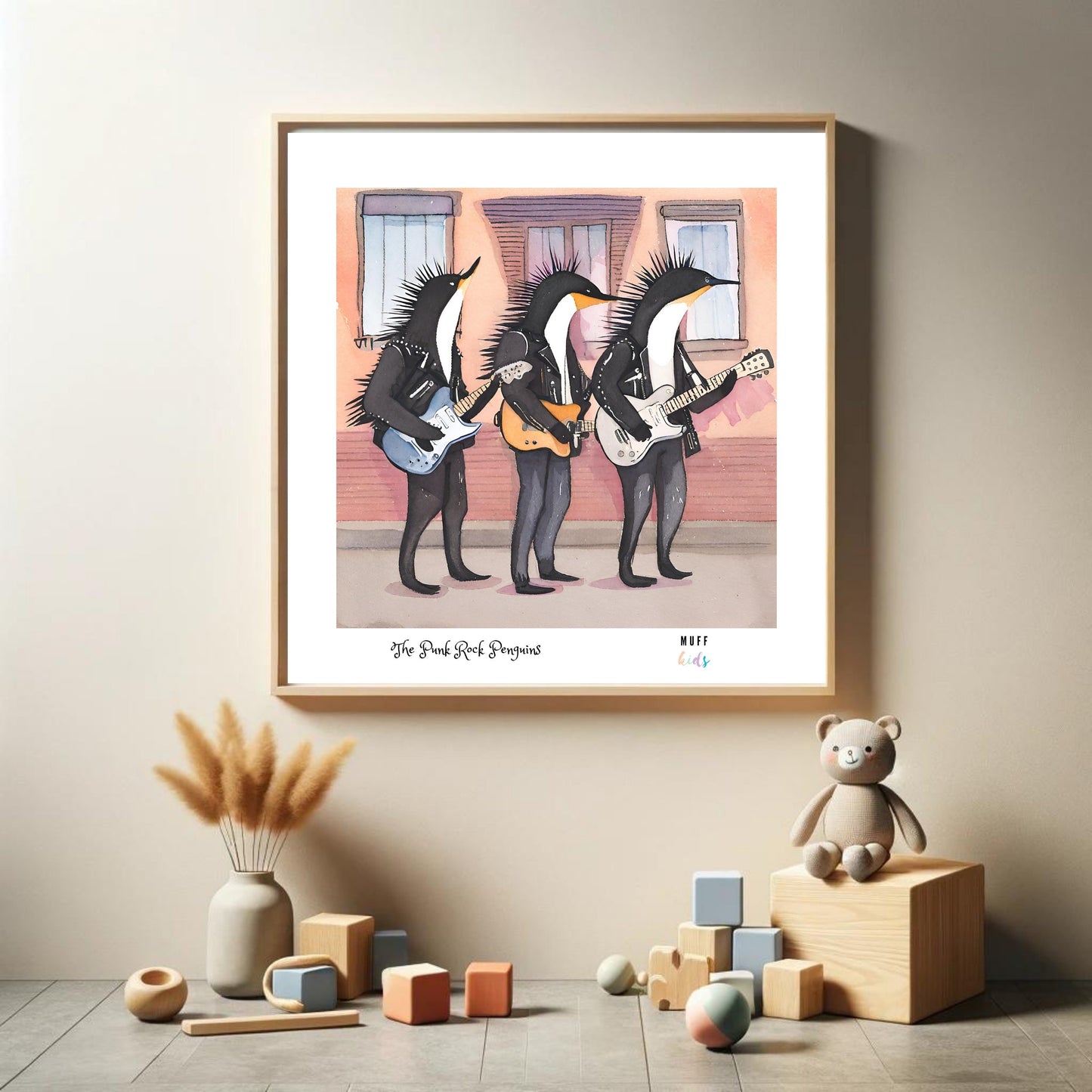 Art for Kids | Orchestra of Paws No:19 | Printable Kids Art | Educational Art Print | Digital Art Design | Instant Download