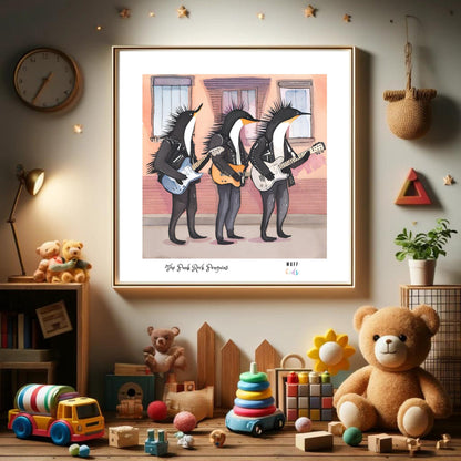 Art for Kids | Orchestra of Paws No:19 | Printable Kids Art | Educational Art Print | Digital Art Design | Instant Download