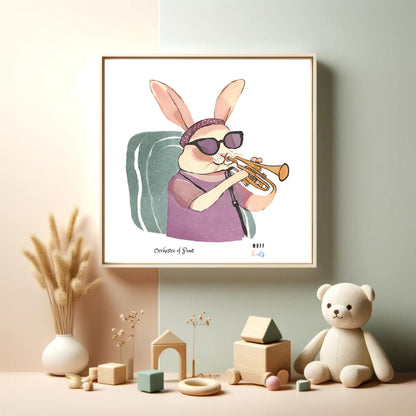 Art for Kids | Orchestra of Paws No:22 | Printable Kids Art | Educational Art Print | Digital Art Design | Instant Download