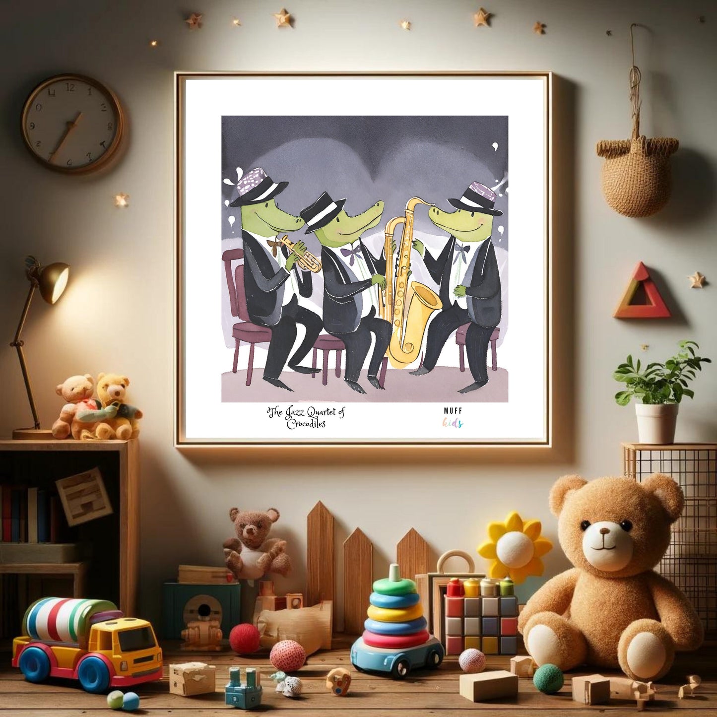 Art for Kids | Orchestra of Paws No:3 | Printable Kids Art | Educational Art Print | Digital Art Design | Instant Download