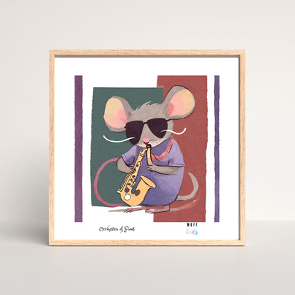 Art for Kids | Orchestra of Paws No:14 | Printable Kids Art | Educational Art Print | Digital Art Design | Instant Download