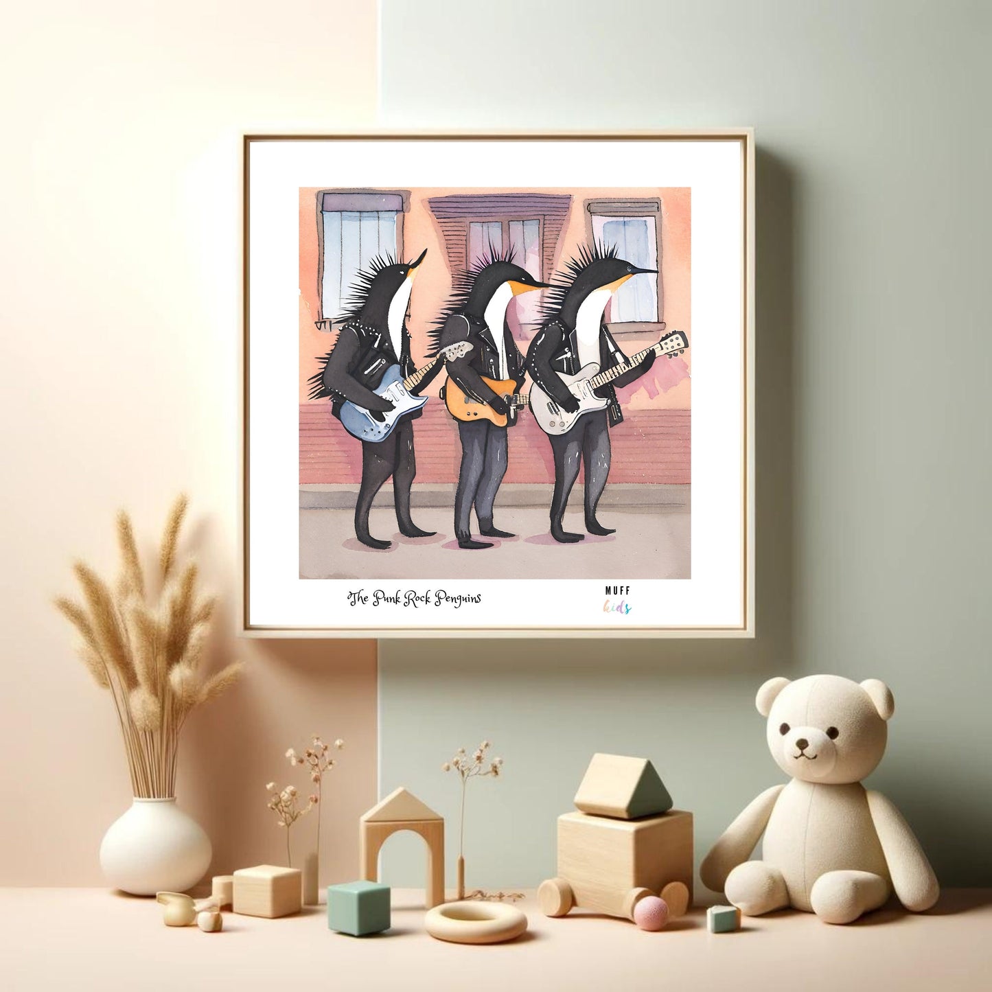 Art for Kids | Orchestra of Paws No:19 | Printable Kids Art | Educational Art Print | Digital Art Design | Instant Download