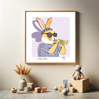 Art for Kids | Orchestra of Paws No:21 | Printable Kids Art | Educational Art Print | Digital Art Design | Instant Download